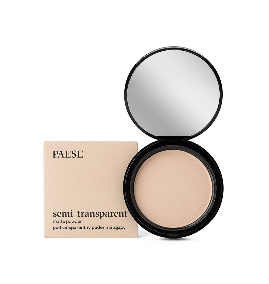 Pudra Compacta Semi-Transparenta Mata - PAESE Matte Powder Semitransparent 9 gr